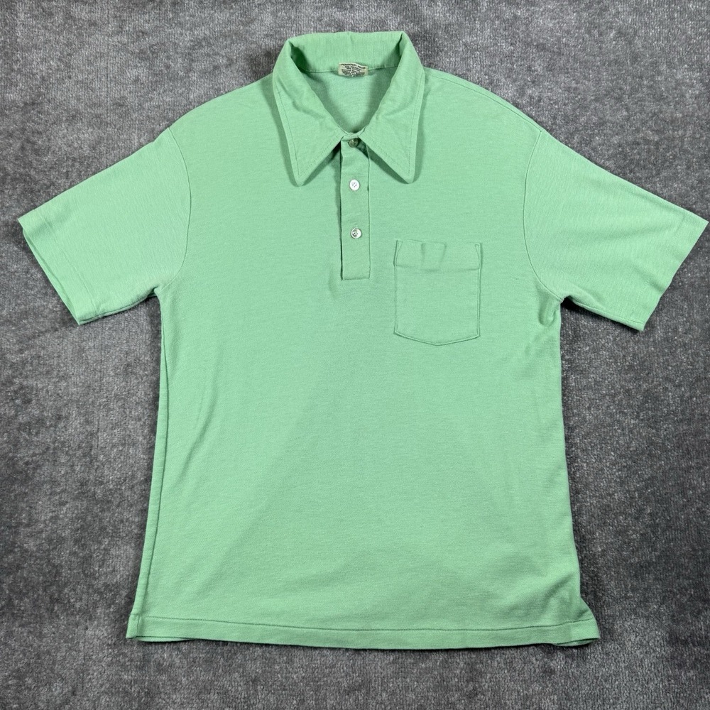 Vintage Kmart Action Polo Shirt Men's XL‎ Green Short Sleeve